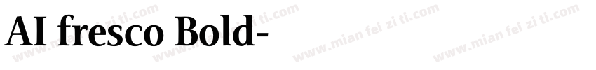AI fresco Bold字体转换